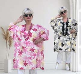 ITALIA MODA oversized katoen mousseline tuniek/in meerdere kleuren