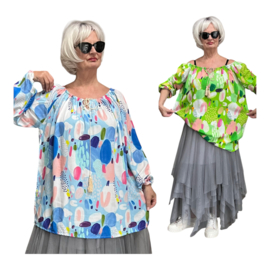 ITALIA oversized viscose spaanse blouse /in meerdere kleuren