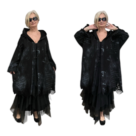 EU Queen design oversized de modieuze kleuring katoen A-lijn jas/blazer