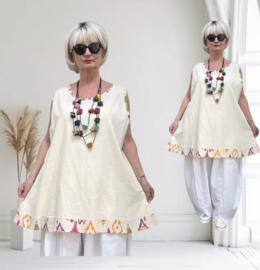 Vincenzo Allocca oversized katen/linnen top/ apart