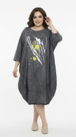 Zedd Plus tencel jeans ballon jurk