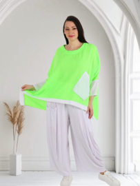 AKH viscose linnen look oversized A-lijn top