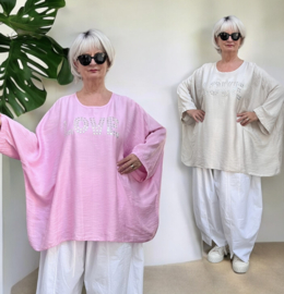 ITALIA oversized viscose top/tuniek/in meerdere kleuren