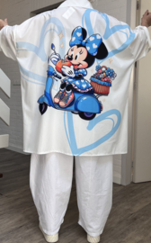 ITALIA oversized viscose blouse/hemd