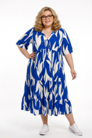 Vincenzo Allocca oversized viscose  BOHO A-lijn jurk apart