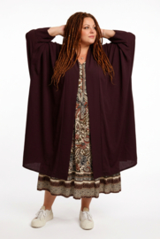 AKH oversized chique A-lijn blazer/vest met zakken apart