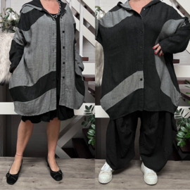 Zedd Plus viscose oversized A-lijn blazer/vest/in meerdere kleuren