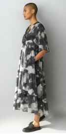 Vincenzo Allocca oversized viscose  BOHO A-lijn jurk apart