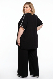 ITALIA MODA oversized viscose mix tuniek + broek stretch