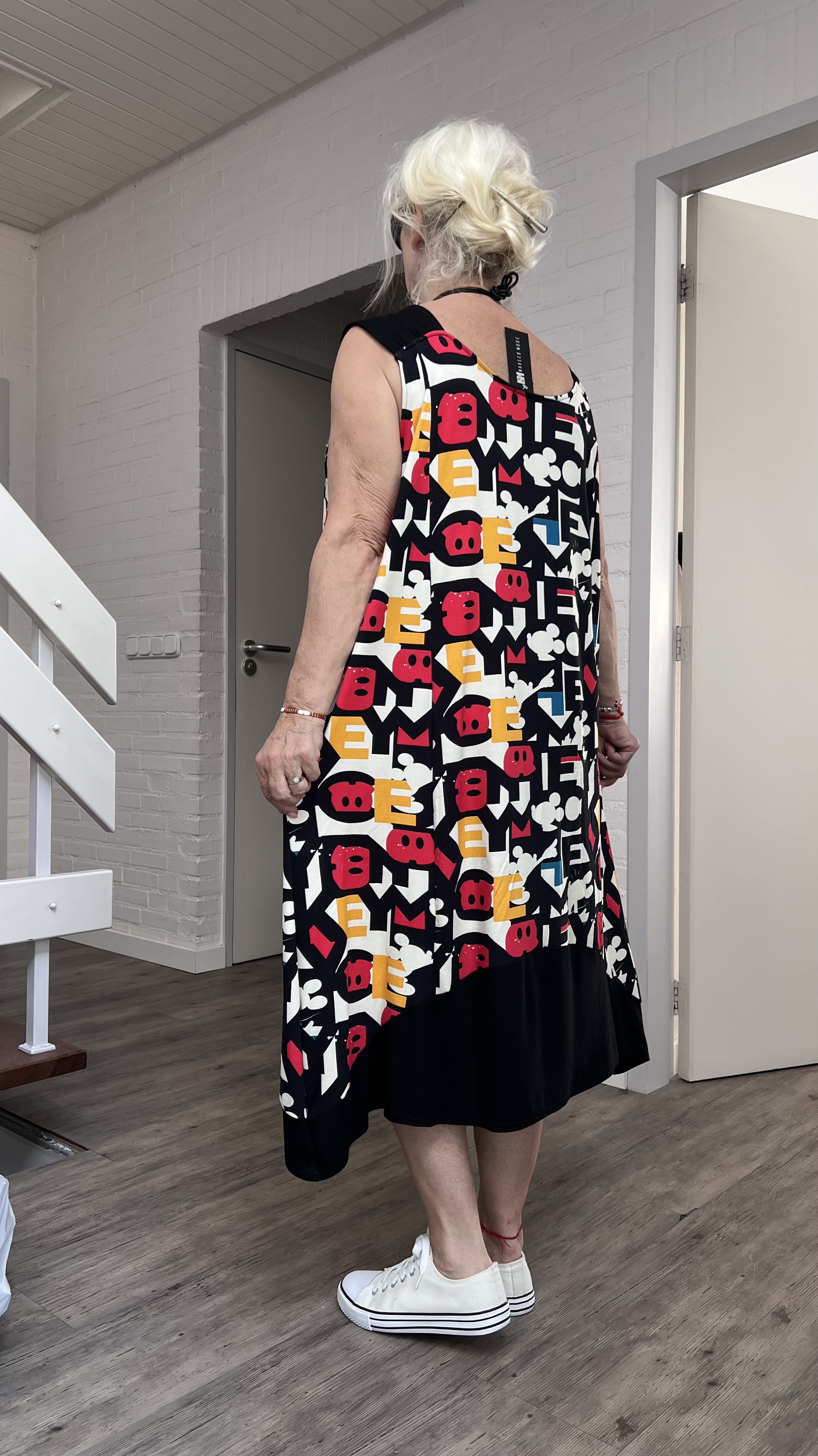 Naveed  oversized viscose jersey A-lijn jurk stretch