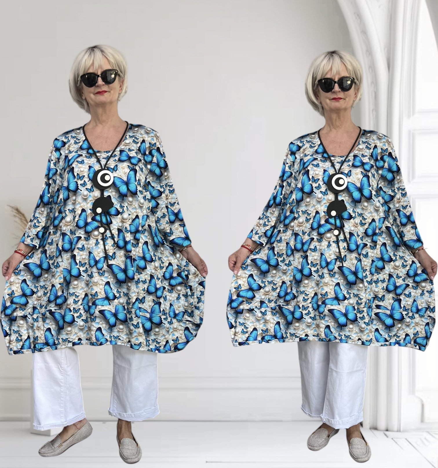 New Jersey viscose A-lijn jurk/tuniek/ stretch