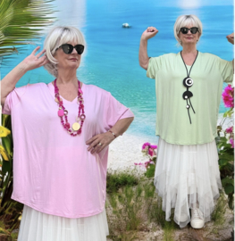 ITALIA oversized viscose top /in meerdere kleuren