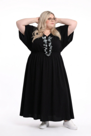 LaCasa Moda oversized viscose A-lijn jurk / in meerdere kleuren
