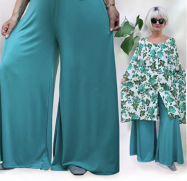 ITALY Mode jersey viscose  wijde broek apart /zeer rekbaar//in meerdere kleuren