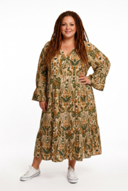 Sissi BOHO oversized A-lijn viscose jurk apart