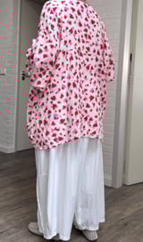 ITALIA MODA oversized katoen mousseline tuniek/top /in meerdere kleuren