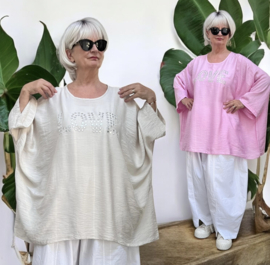 ITALIA oversized viscose top/tuniek/in meerdere kleuren