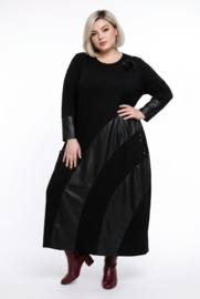 Vincenzo Allocca katoen ballon jurk met bloem / stretch