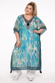ONE OF A KIND  viscose zomer poncho/kaftan