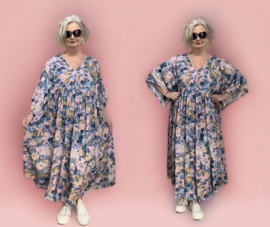 Mila Ragazza oversized A-lijn viscose boho jurk  apart (extra groot)