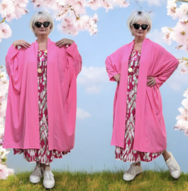 AKH oversized chique A-lijn blazer/vest met zakken apart