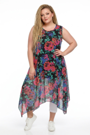 AKH oversized chique chiffon A-lijn  jurk/overjurk /tuniek apart