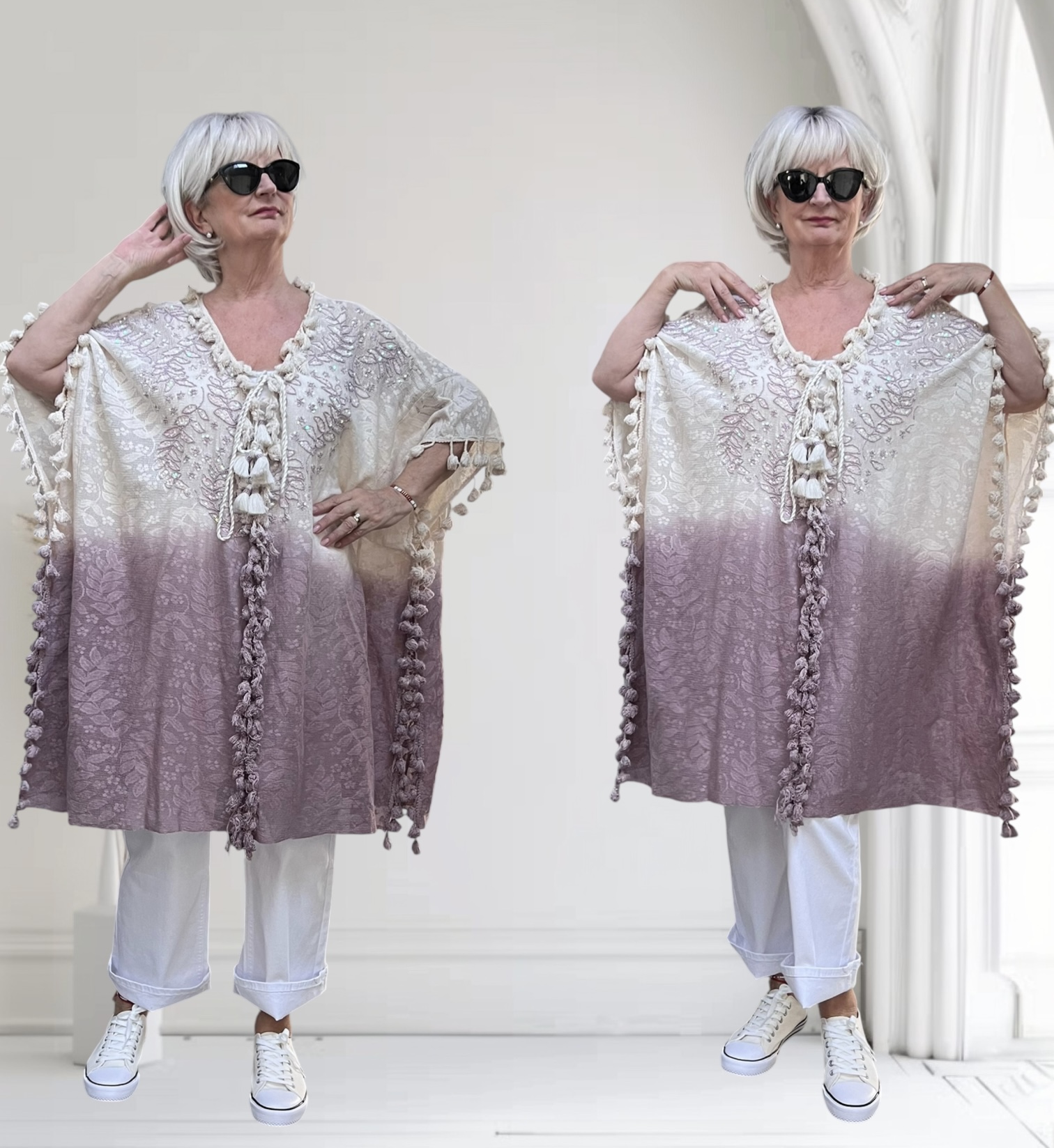 Siya katoen tuniek/poncho