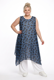 AKH oversized chique chiffon A-lijn  jurk/overjurk /tuniek apart