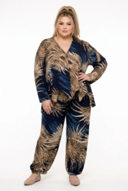 R.A.F.A.Y viscose  setje vest/top + broek apart/stretch
