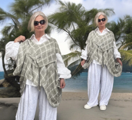 Vincenzo Allocca oversized linnen top/tuniek apart