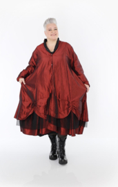 AKH oversized taft tussenjas met tule stof apart /gevoerd 