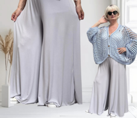 ITALY Mode jersey viscose  wijde broek apart /zeer rekbaar//in meerdere kleuren