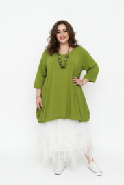 Moonshine  katoen A-lijn tuniek stretch/meerdere kleuren