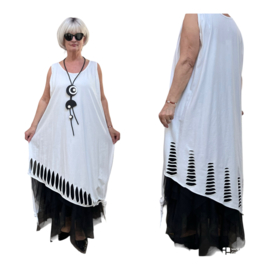 Moonshine jersey katoen A-lijn tuniek stretch apart