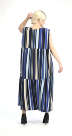 AKH oversized viscose  mix A-lijn  jurk apart/stretch