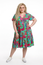 One Summer  viscose A-lijn jurk