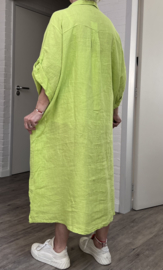 Sissy ITALY  oversized linnen A-lijn blazer/hemd/jurk met zakken /in meerdere kleuren