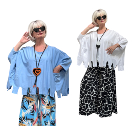 Moonshine  katoen top/tuniek stretch /in meerdere kleuren