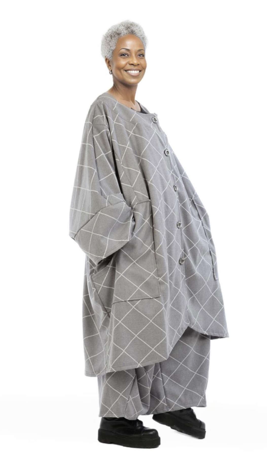 AKH viscose mix  A-lijn tussenjas /blazer stretch