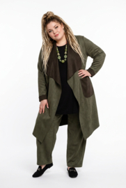 ITALIA MODA  oversized eco-suède vest  stretch/in meerdere kleuren