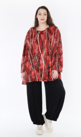 AKH oversized jersey viscose mix A-lijn tuniek apart stretch