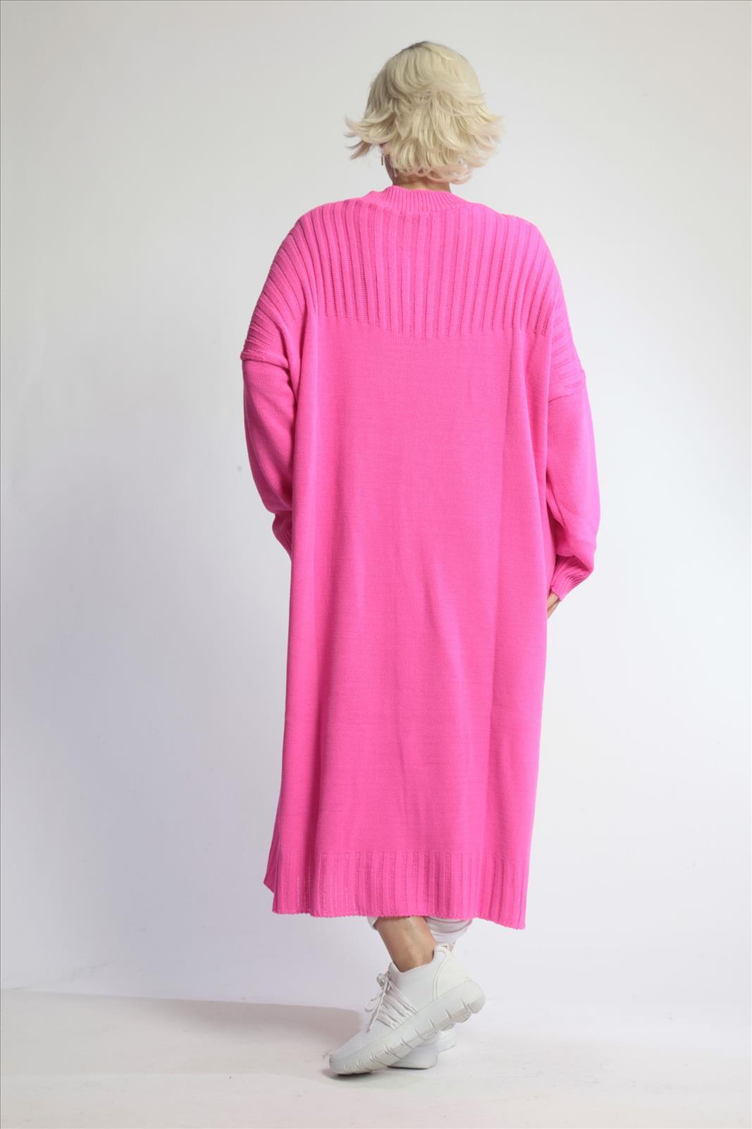 AKH gebreide oversized tuniek/jurk  apart stretch