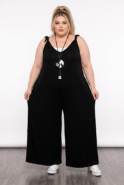 ITALIA MODA viscise jumpsuit zwart