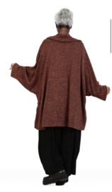 AKH oversized viscose mix jersey A-lijn blazer/vest apart stretch
