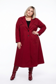 ITALIA MODA katoen mix A-lijn blazer/jas apart stretch