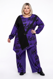 FUNKY DIVA  oversized viscose mix A-lijn tuniek stretch