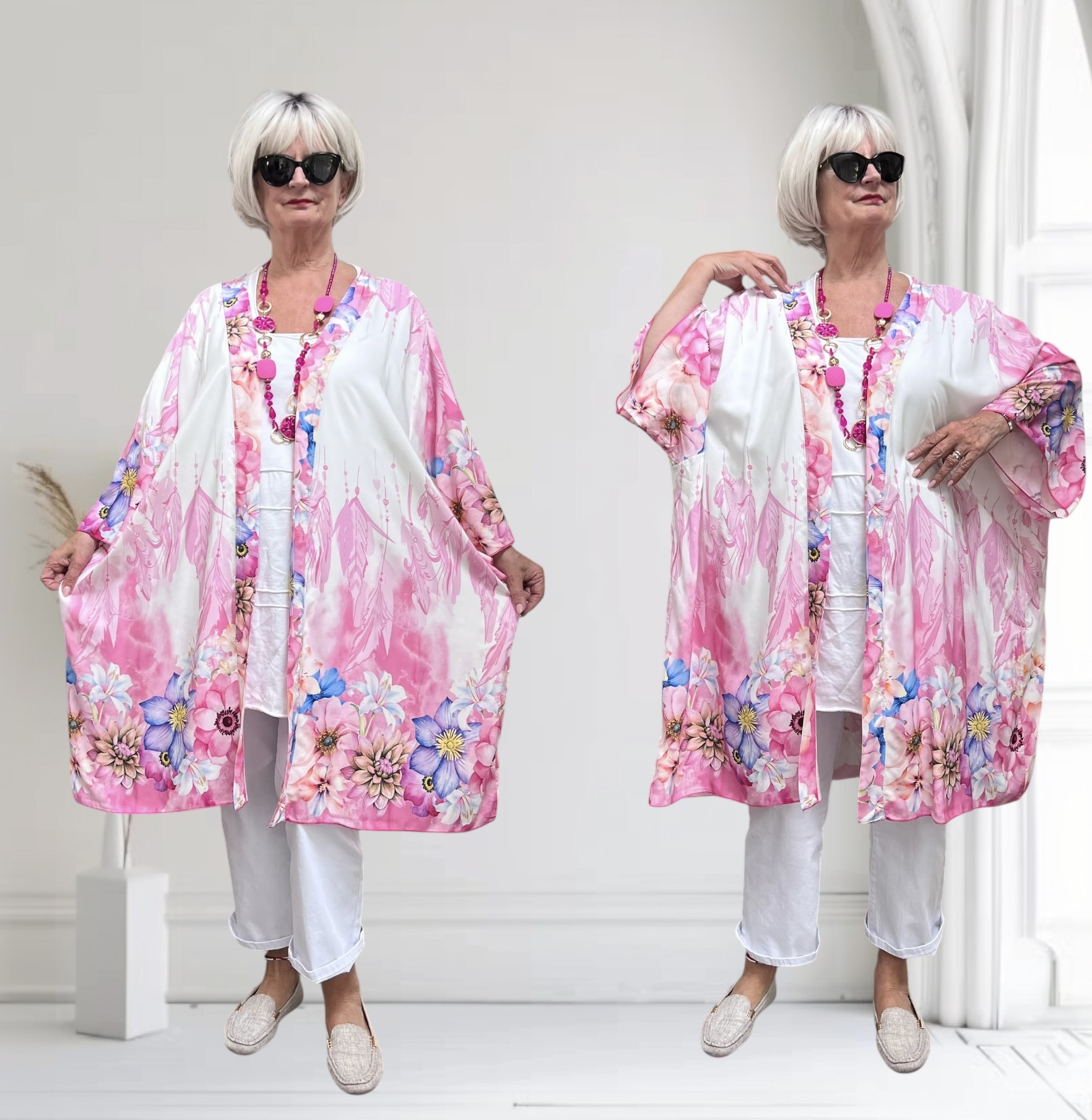 ITALIA oversized viscose zomer vest