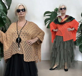 ITALIA katoen oversized super zacht  gebreide top (extra groot)/in meerdere kleuren