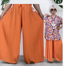 ITALY Mode viscose accordeon-plooi  wijde broek apart /zeer rekbaar//in meerdere kleuren