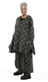 AKH viscose mix  A-lijn tussenjas /blazer stretch